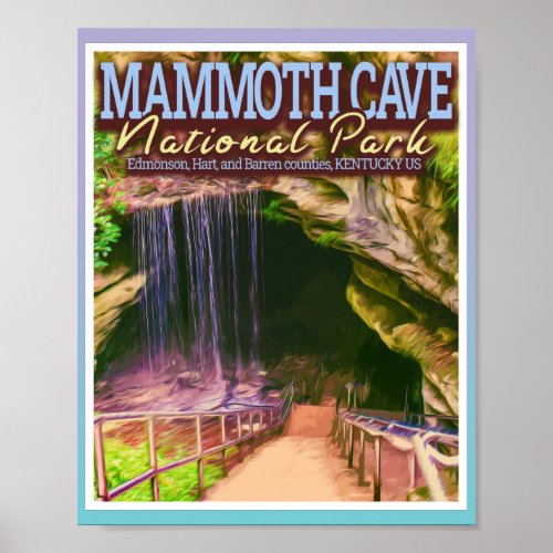 MAMMOTH CAVE NATIONAL PARK _ KENTUCKY US POSTER