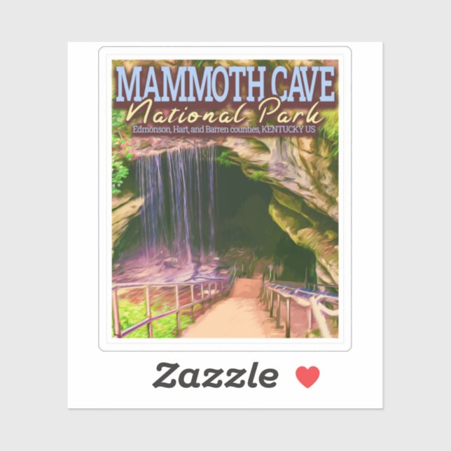MAMMOTH CAVE NATIONAL PARK - KENTUCKY US STICKER (Sheet)