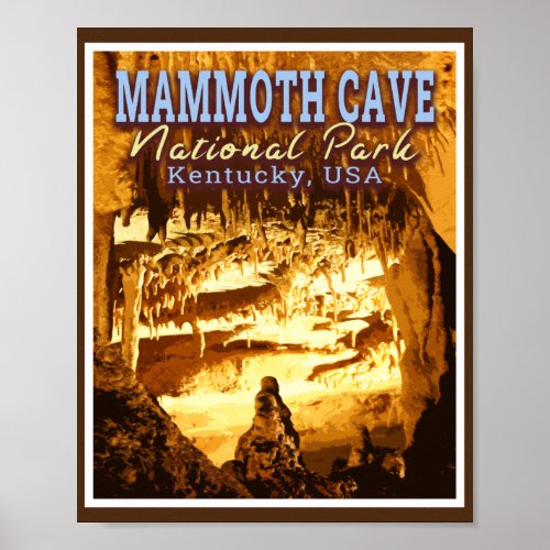 MAMMOTH CAVE NATIONAL PARK _ KENTUCKY USA POSTER