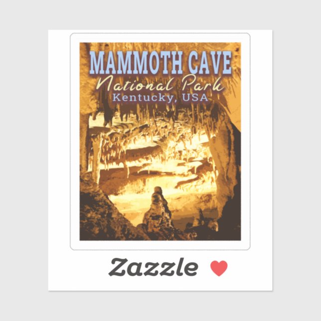 MAMMOTH CAVE NATIONAL PARK - KENTUCKY USA STICKER (Sheet)