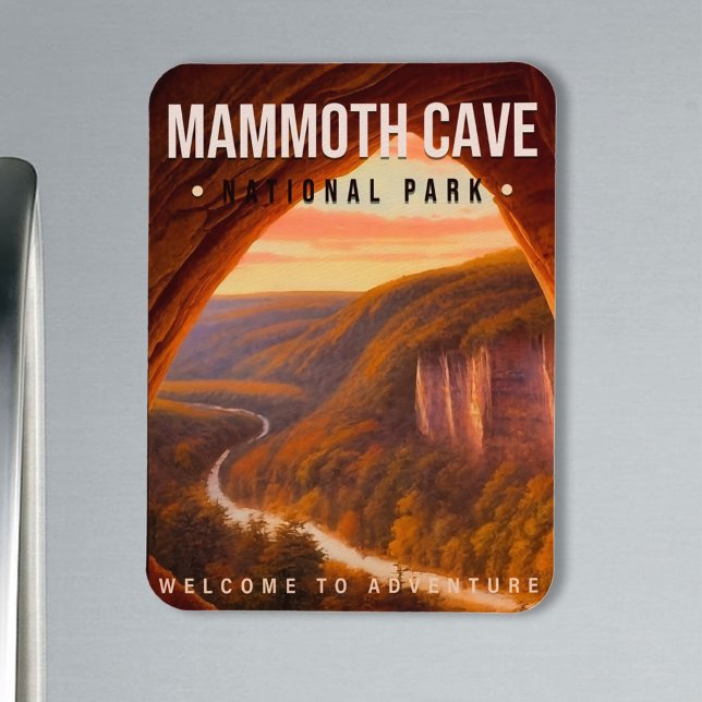 Mammoth Cave National Park Kentucky Vintage Magnet (Creator Uploaded)