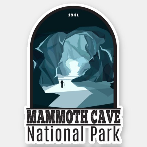 Mammoth Cave National Park Kentucky Vintage Sticker