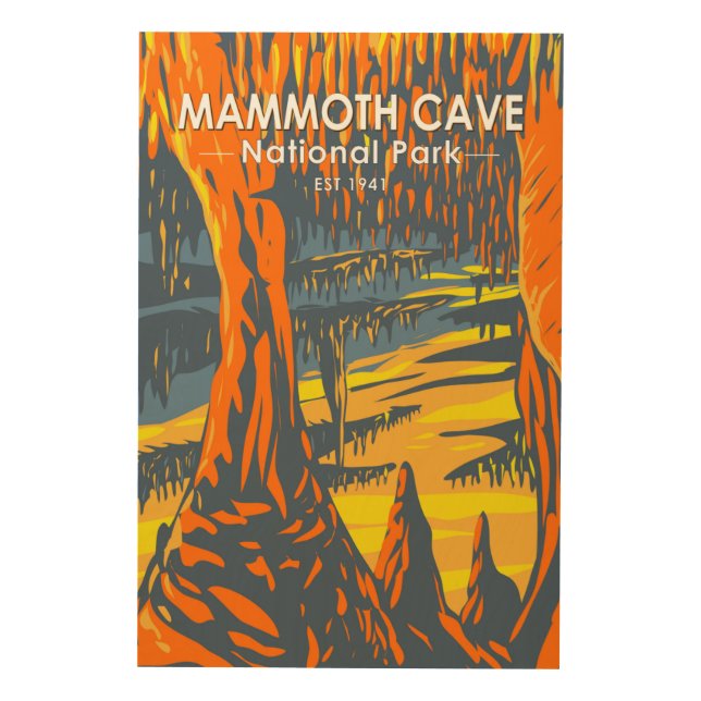 Mammoth Cave National Park Kentucky Wood Wall Art (Front)