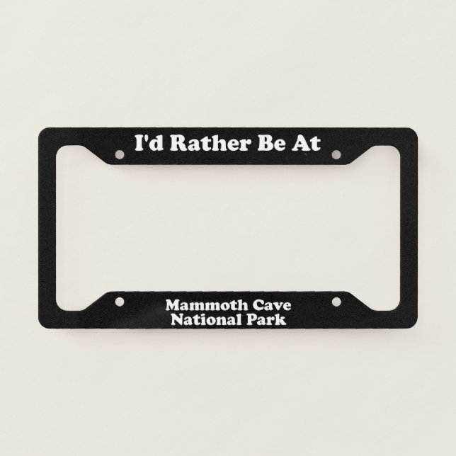 Mammoth Cave National Park - LPF License Plate Frame (Front)