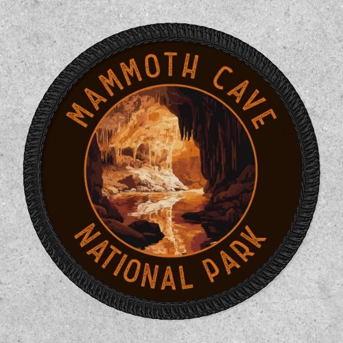 Mammoth Cave National Park Retro Distressed Circle Patch