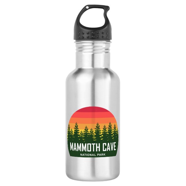 Mammoth Cave National Park Stainless Steel Water Bottle (Front)
