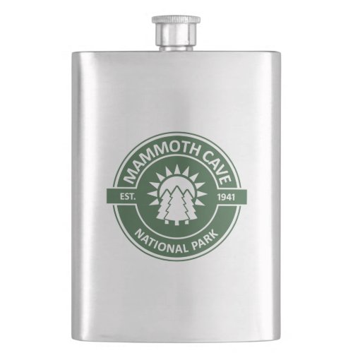 Mammoth Cave National Park Sun Trees Flask