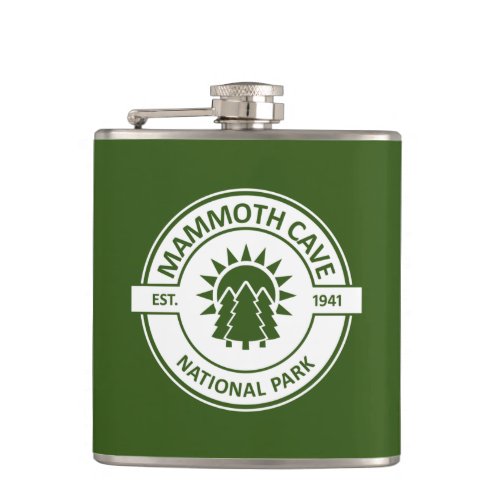 Mammoth Cave National Park Sun Trees Flask