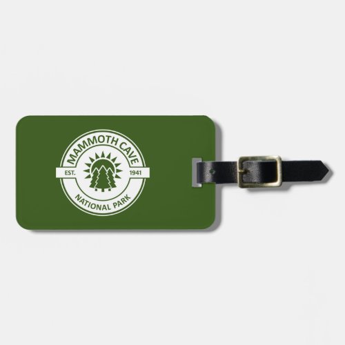 Mammoth Cave National Park Sun Trees Luggage Tag