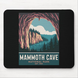 Mammoth Cave National Park Vintage Camping Hiking  Mouse Pad