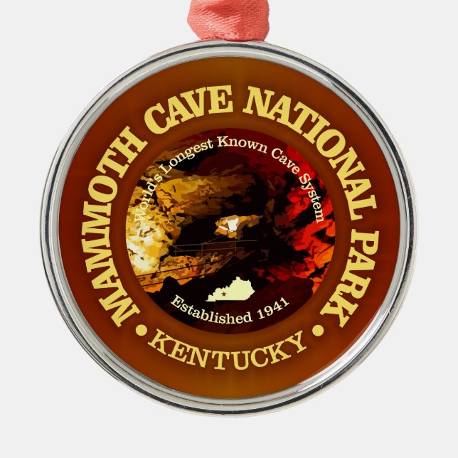 Mammoth Cave NP2 Metal Ornament (Front)