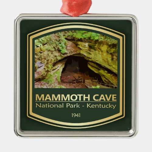 Mammoth Cave NP PF1 Metal Ornament