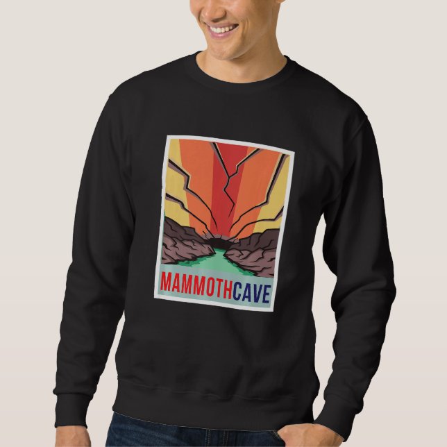 Mammoth Cave Retro National Park Souvenir Kentucky Sweatshirt (Front)
