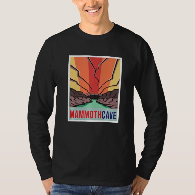 Mammoth Cave Retro National Park Souvenir Kentucky T-Shirt (Front)