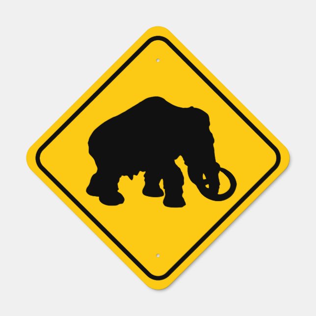 Mammoth Crossing Metal Sign (Front)