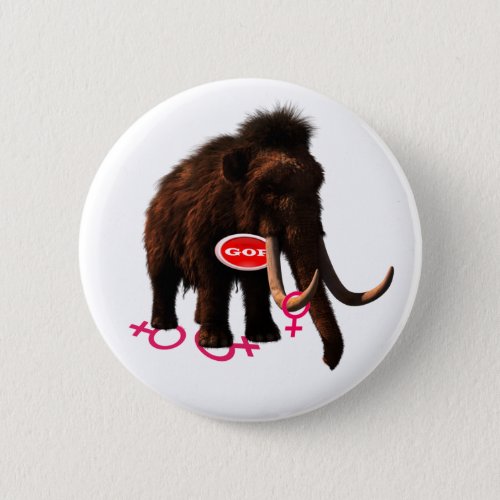 Mammoth GOPs New Mascot  T_Shirt Button