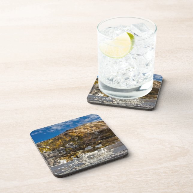 Mammoth Hot Spring Beverage Coaster (Right Side)