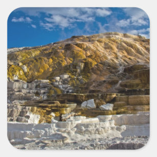 Mammoth Hot Spring Square Sticker