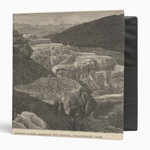 Mammoth Hot Springs 3 Ring Binder