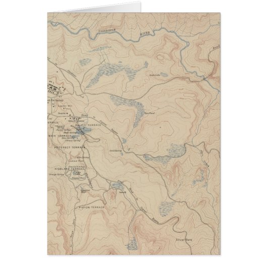 Mammoth Hot Springs and Vicinity 2 Cards (Front)