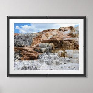 Mammoth Hot Springs at Yellowstone National Park Framed Art