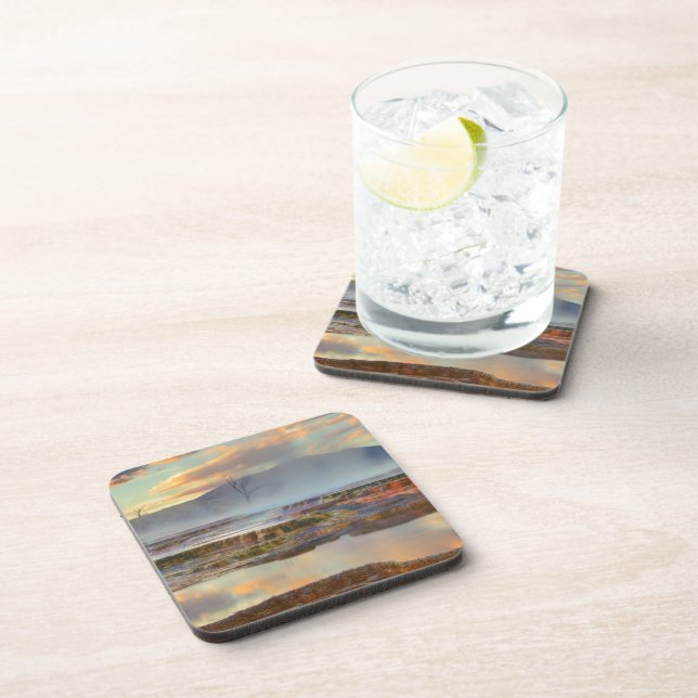 Mammoth Hot Springs Drink Coaster (Right Side)