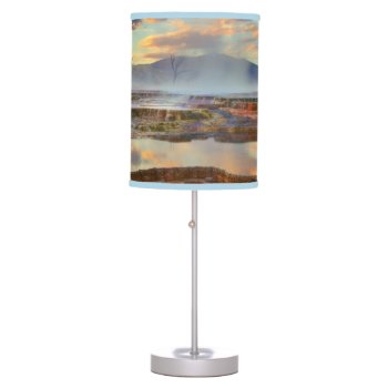 Mammoth Hot Springs Table Lamp by usyellowstone at Zazzle