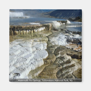 Mammoth Hot Springs, Yellowstone National Park, Wy Magnet