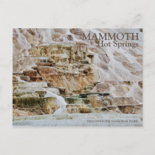 MAMMOTH HOT SPRINGS, YELLOWSTONE NATIONAL PARK, WY POSTCARD