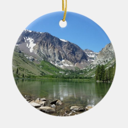 Mammoth Lake Ceramic Ornament