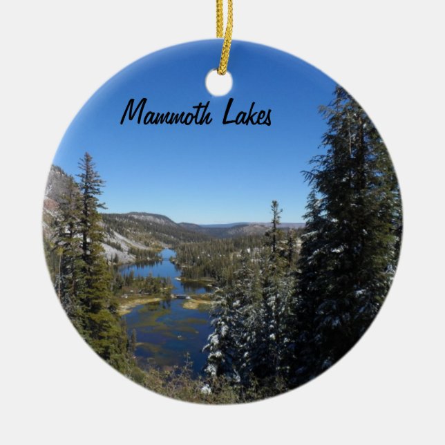 Mammoth Lakes, CA Ceramic Ornament (Front)