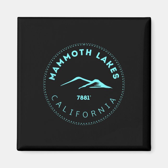 Mammoth Lakes California Mountain Town - Elevated  Magnet (Front)