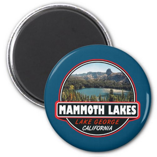 Mammoth Lakes California Travel Art Emblem Magnet