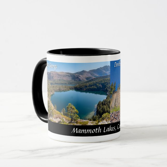 Mammoth Lakes, Lake George & Devils Postpile Mug (Front Left)