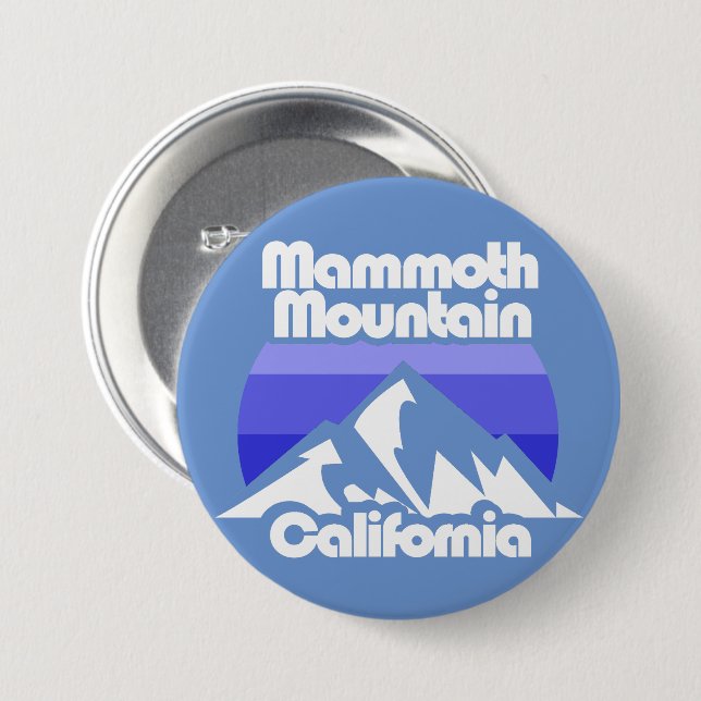 Mammoth Mountain California Button (Front & Back)
