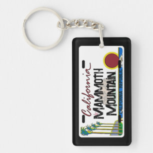 Mammoth Mountain California license plate keychain