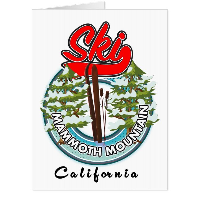 Mammoth Mountain California ski logo Card (Front)