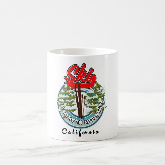 Mammoth Mountain California ski logo Coffee Mug (Center)