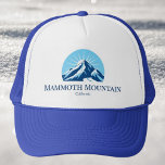 Mammoth Mountain California ski resort outfit cap<br><div class="desc">Hat / cap from Mammoth Mountain California with a gorgeous blue mountain with a sunny background and the option to add text.</div>