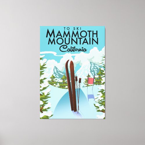 Mammoth Mountain California to ski Canvas Print