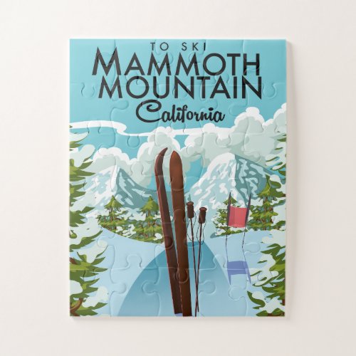 Mammoth Mountain California to ski Jigsaw Puzzle