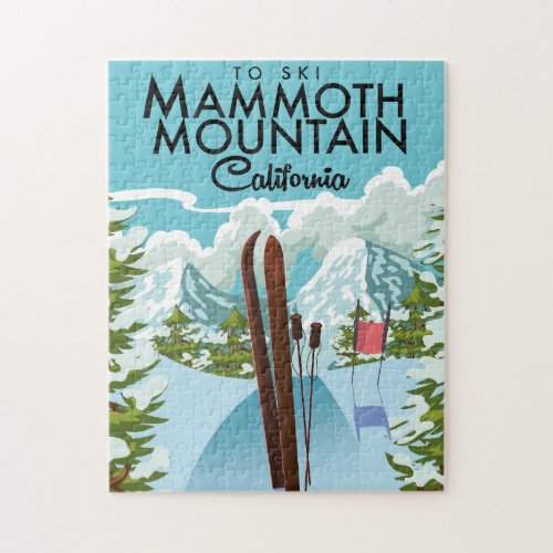 Mammoth Mountain California to ski Jigsaw Puzzle