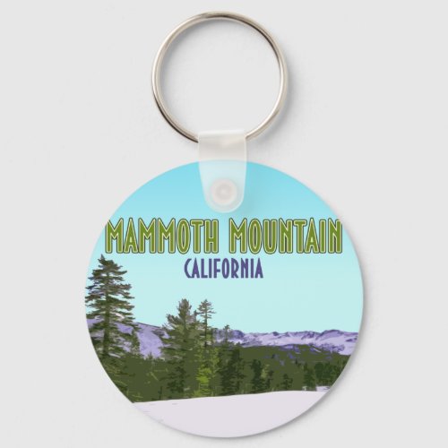 Mammoth Mountain Ski Resort California Vintage Keychain
