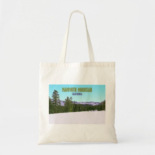 Mammoth Mountain Ski Resort California Vintage Tote Bag