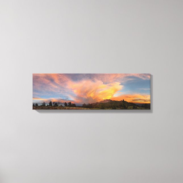 Mammoth Mountain Sunset from Minaret Summit Canvas Print (Front)