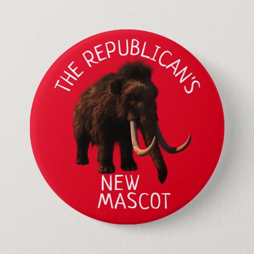 Mammoth New Mascot Button