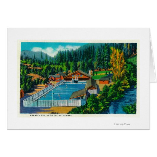 Mammoth Pool at Sol Duc Hot Springs Cards (Front Horizontal)