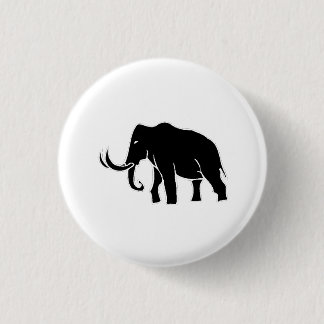 Mammoth Silhouette Pinback Button