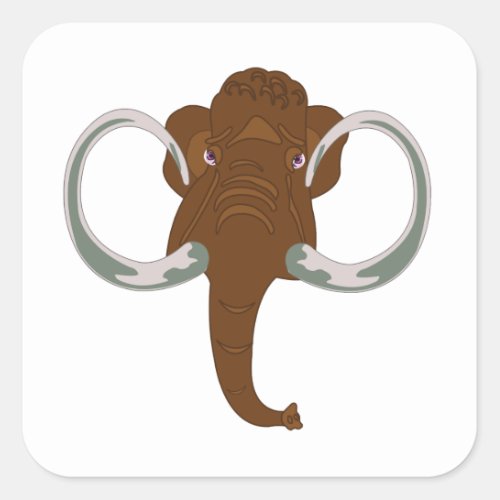 Mammoth Square Sticker