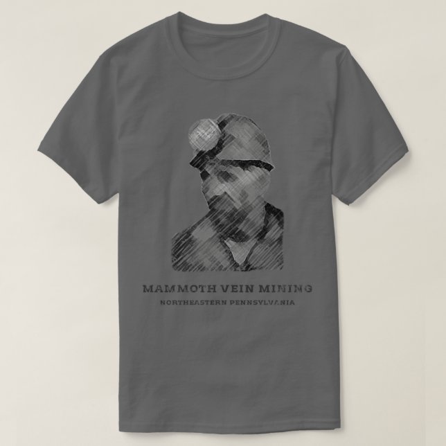 Mammoth Vein Mining Distressed T-Shirt (Design Front)